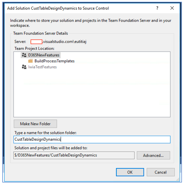 Integración Visual Studio Team Service (VSTS) y Microsoft Dynamics 365-20