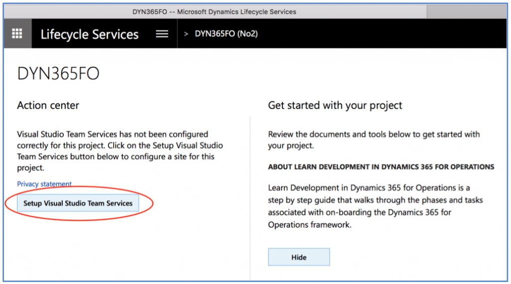 Integración Visual Studio Team Service (VSTS) y Microsoft Dynamics 365-7