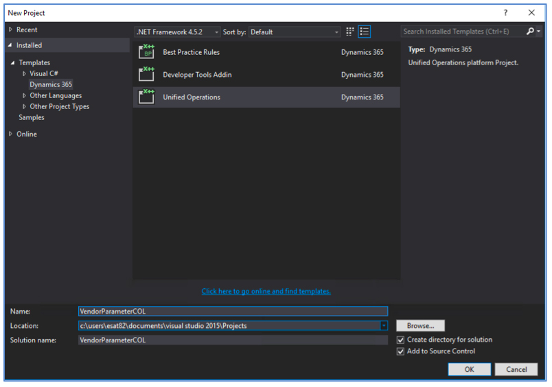 Integración Visual Studio Team Service y Microsoft Dynamics 365 II 13