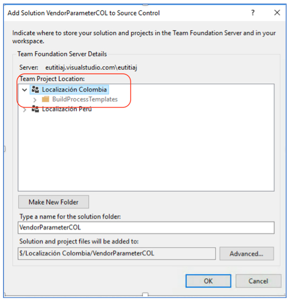 Integración Visual Studio Team Service y Microsoft Dynamics 365 II 14