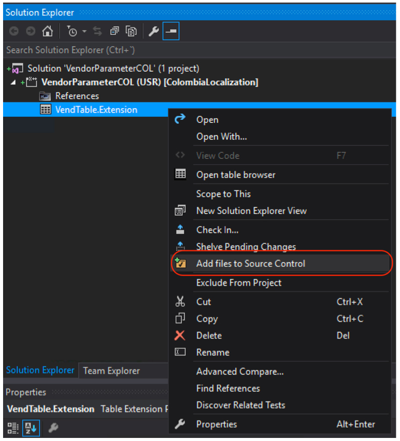 Integración Visual Studio Team Service y Microsoft Dynamics 365 II 16