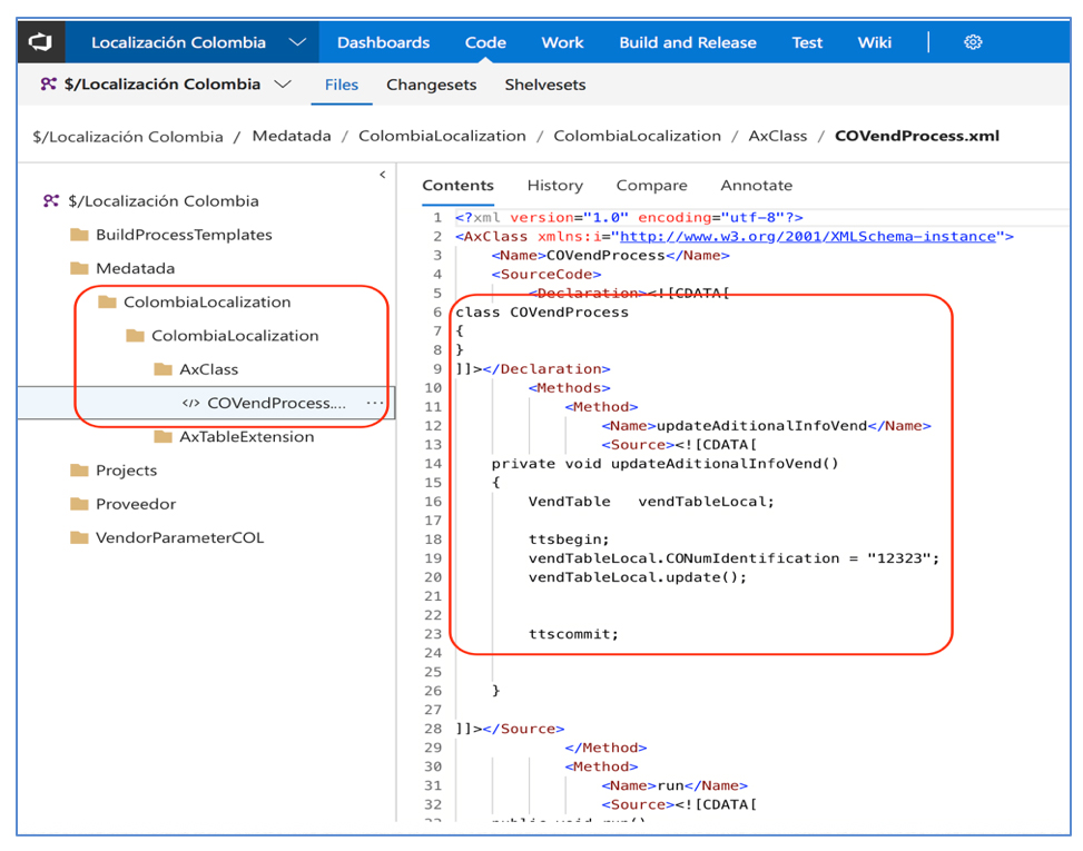 Integración Visual Studio Team Service y Microsoft Dynamics 365 II 23