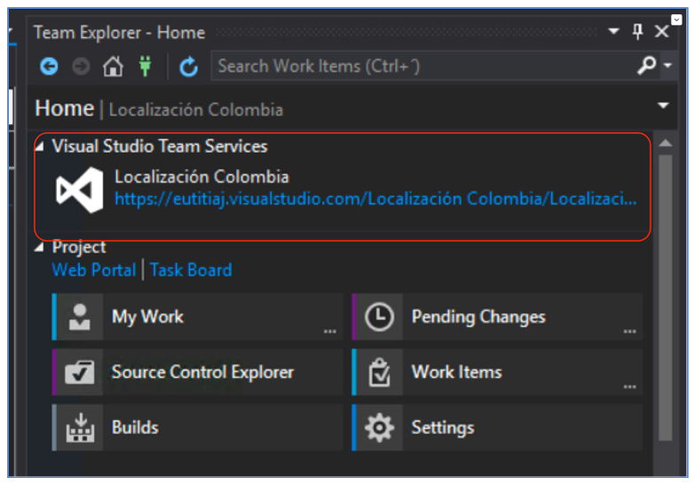 Integración Visual Studio Team Service y Microsoft Dynamics 365 II 3