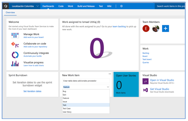 Integración Visual Studio Team Service y Microsoft Dynamics 365 II 7